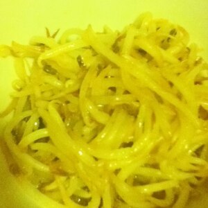 レンジで簡単♪にんじんもやしナムル